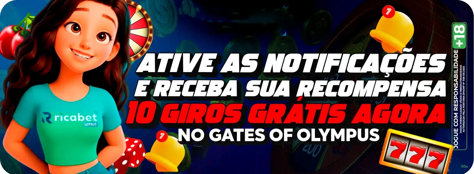 Bônus e prêmios 55s